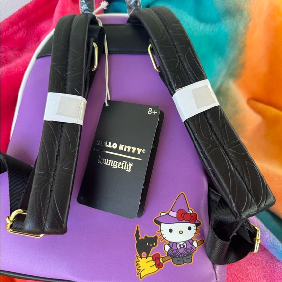Hello Kitty Loungefly Purple Mini Backpack - Picture 2 of 4